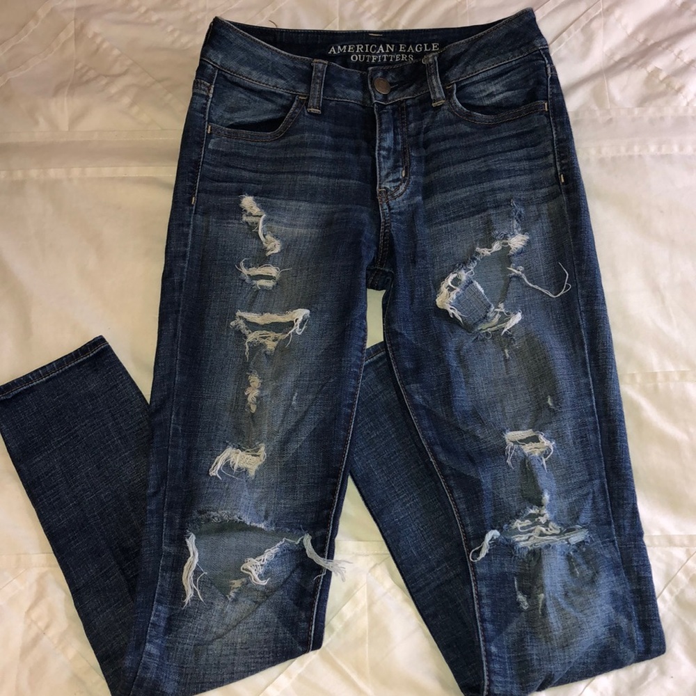 American Eagle Hi-Rise Jegging, Dark Wash